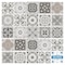 Homeroots 12" X 12" Wood Brown and White Mosaic Peel and Stick Removable Tiles 556429 - alternate 6