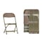 Flash Furniture Kids Brown Plastic Folding Chair, PK10 10-Y-KID-BN-GG - alternate 1