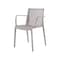 Homeroots Set of Four 22" Taupe Heavy Duty Plastic Outdoor Stacking Arm Chairs 565273 - alternate 6