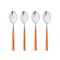 Mepra Fantasia American Coffee Spoon Set - 4 Pcs. - Carrot 10F744426 - alternate 1