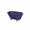 Homeroots 5" Blue Metal Hand Painted Decorative Tub Tabletop Sculpture 399641 - alternate 5