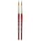 Princeton Velvetouch Long Round Brush, Synthetic Bristles, Short Handle Mixed Media Paintbrush, Size 10, 2PK P3950LR10 - alternate 1