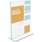 Deflecto Sign Holder, Acrylic, 8.5 x 11, Clear 5991790 - alternate 1