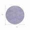 Homeroots 8' Lavender Sage And Ivory Round Geometric Washable Indoor Outdoor Area Rug 615208 - alternate 6