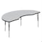 Correll Kidney HPL Activity Table, 72 in W, 36 in L, 19 in to 29 in H, Particleboard, Gray Granite A3672-KID-15 - alternate 1