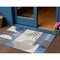 Homeroots 3' X 5' Blue Gray And Ivory Geometric Washable Indoor Outdoor Area Rug 617974 - alternate 1