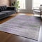 Homeroots 9' X 12' Purple Lavender And Gray Striped Washable Indoor Outdoor Area Rug 588068 - alternate 8