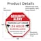 Signmission Security Alert Parking Lot Under 24, 18 Inch X 18 Inch, Vinyl Decal OC-D-18-116 - alternate 2