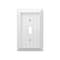 Amerelle Cottage Wall Plate, White Faux Wood, 1 Toggle 279TW - alternate 2