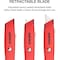 Neiko Safety Box Cutter, Retractable Utility Knife, 3 Extra Razor Blade Refills, 2PK 00679A - alternate 3