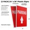 Signmission Parking With Up Arrow, Plastic Signs Only 24 Inch x 36 Inch, Corrugated Plastic, 2PK CSB-2436-2PACK-Parking With Up Arrow - alternate 2