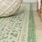Jonathan Y Sinjuri Medallion Textured Weave Cream/Green 2 ft. x 8 ft. Indoor/Outdoor Runner Rug SMB101H-28 - alternate 4