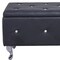 Homeroots 38in Black and Silver Faux Leather Storage Bench With Flip Top 248053 - alternate 4