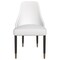 Leisuremod Allure Modern Dining Chair In White and Oak Wood Legs AC49W - alternate 7