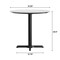 Flash Furniture 31.25" RND Tabletop, Seamless Surface Technology, White Faux Marble, 22x22 Black Table Height X-Base ST-RD31-WHMAR-T2222-GG - alternate 6