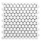 Apollo Tile 11x12 Polished Snow White Marble Mosaic Round Wall and Floor Tile 4.47 sq ft/case, 5PK APLMKN88P21HA - alternate 1