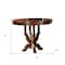 Homeroots 48" Brown Solid Wood Dining Table 347005 - alternate 3