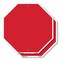 Signmission Blank Sign Red Background, 10 inch X 10 inch, Plastic Sign, 2PK OC-P-2PACK-10-28 - alternate 1
