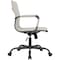 Leisuremod Harris Faux Leather Office Chair - Mid-Back Ergonomic Swivel Desk Chair, Iron Base HOBL19TL - alternate 5