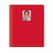 C-Line Products 8-1/2" x 11" Red Two-Pocket Heavyweight Poly Portfolio Folder, 25EA/BX, 6BX/CT 33954-BX - alternate 1