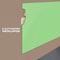 Fab Glass And Mirror Magnetic Dry Erase Glass Board 36in x48in, Eased Corners Floating Green Surface Frameless Glass Bo GBZ36x48-SB602 - alternate 4
