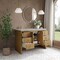 James Martin Vanities 48" S Vanity, Light Natural Oak w/Victorian Silver Top w/FreePower Wireless Charger 435-V48-LNO-FVSL - alternate 5