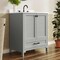 Flash Furniture Haven 30in. Vanity w/Sink, Storage Cabinet w/Blk Hardware, Bottom Drawer, Marble Countertop, Gry FS-BN-4-30-KD-GY-HDBLK-GG - alternate 7