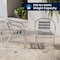 Flash Furniture Commercial Aluminum Restaurant Stack Chair w/ Arms, PK4 4-TLH-017B-GG - alternate 12