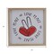 Homeroots 12" X 12" White Red And Black Love Peace Wood Square Wall Decor 636004 - alternate 4
