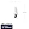 Bulbrite Mini 100w Equivalent T8 Medium Screw Base E26 in Frost Finish Dimmable 2900K Halogen Light Bulb, 5PK 861994 - alternate 6