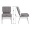 Flash Furniture Gray Fabric Church Chair, PK4 4-XU-CH0221-GY-SV-BAS-GG - alternate 5