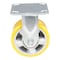 Vestil Polyurethane Rigid Caster 5 In. Diameter x 2 In. Width 595 Lb. Capacity Yellow/Gray CST-PY-5X2PUA-R - alternate 4