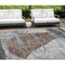 Homeroots 9' X 12' Chocolate Gray And Charcoal Abstract Washable Indoor Outdoor Area Rug 587582 - alternate 1