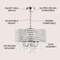 Jonathan Y Reese 17 in. Metal/Crystal LED Adjustable Drop Chandelier, Chrome JYL7468A - alternate 11