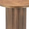 Homeroots 22" Brown Steel Round Pedestal End Table 632664 - alternate 6