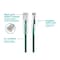 Monoprice Slim Cat6 Utp Network Cable, 2 ft.Green 14804 - alternate 4
