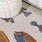 Jonathan Y Algarve Modern Fish High-Low Navy/Orange/Cream 5 ft. x 8 ft. Indoor/Outdoor Area Rug AMC114A-5 - alternate 6