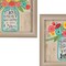 Homeroots Set Of Two Mason Jar Floral Happiness at Home Brown Framed Print Wall Art, 2PK 405709 - alternate 4