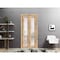 Sartodoors Sliding Closet Bi-fold Doors Planum 2102 Oak Solid Core Modern Interior PLANUM2102BF-DUB-84 x 84 (2* 42x84) - alternate 4
