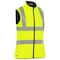 Bisley ANSI Type R Class 2 Women's Contoured Reversible Puffer Vest 332W0330H-YEL/L - alternate 1