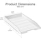 Acrimet Stackable Letter Tray Front Load Letter Size Document Organizer Plastic Solid Blue 1 Unit 211.AO - alternate 5