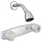Dura Faucet 2 Valve Single Piece Wall Mount 8 Center Distance Crystal Acrylic Knob Handle DF-SA601A-CP - alternate 3