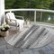 Homeroots 8' Khaki Ivory And Gray Round Botanical Leaves Washable Indoor Outdoor Area Rug 581944 - alternate 6