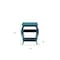 Homeroots 23" Teal Blue Wood Bow Leg End Table With Two Shelves 286312 - alternate 4