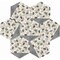 Daltile Pebble Oasis Natural Stone Tri-Hex Pebble Mosaic 11in x 10in in Tumbled Harbor, 17PK PB25TRHEXPBMSTM - alternate 5