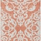Homeroots 5' X 8' Coral And Ivory Damask Washable Indoor Outdoor Area Rug 614420 - alternate 7