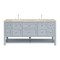 James Martin Vanities Breckenridge 72" Double Vanity, Serenity Blue, w/ 3 CM Tajnar Eclos Top 330-V72-SRB-3TJR - alternate 1