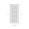 Sartodoors Interior Door 32 x 80 inches, BASIC 9801 White, Single Regular Panel Frame Handle, Bathroom Bedro BASIC9801ID-SKIN-32 - alternate 4