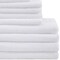 Homeroots Set of Twelve White Cotton Quick Dry Towel Set, 12PK 662346 - alternate 4