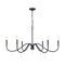 Z-Lite Toussant Matte Black  6 Light Chandelier 6103-45MB - alternate 1